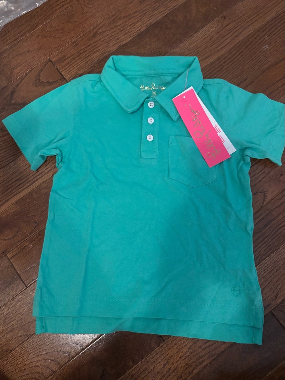 NWT Lilly Pulitzer Boys’ Teal Polo Shirt